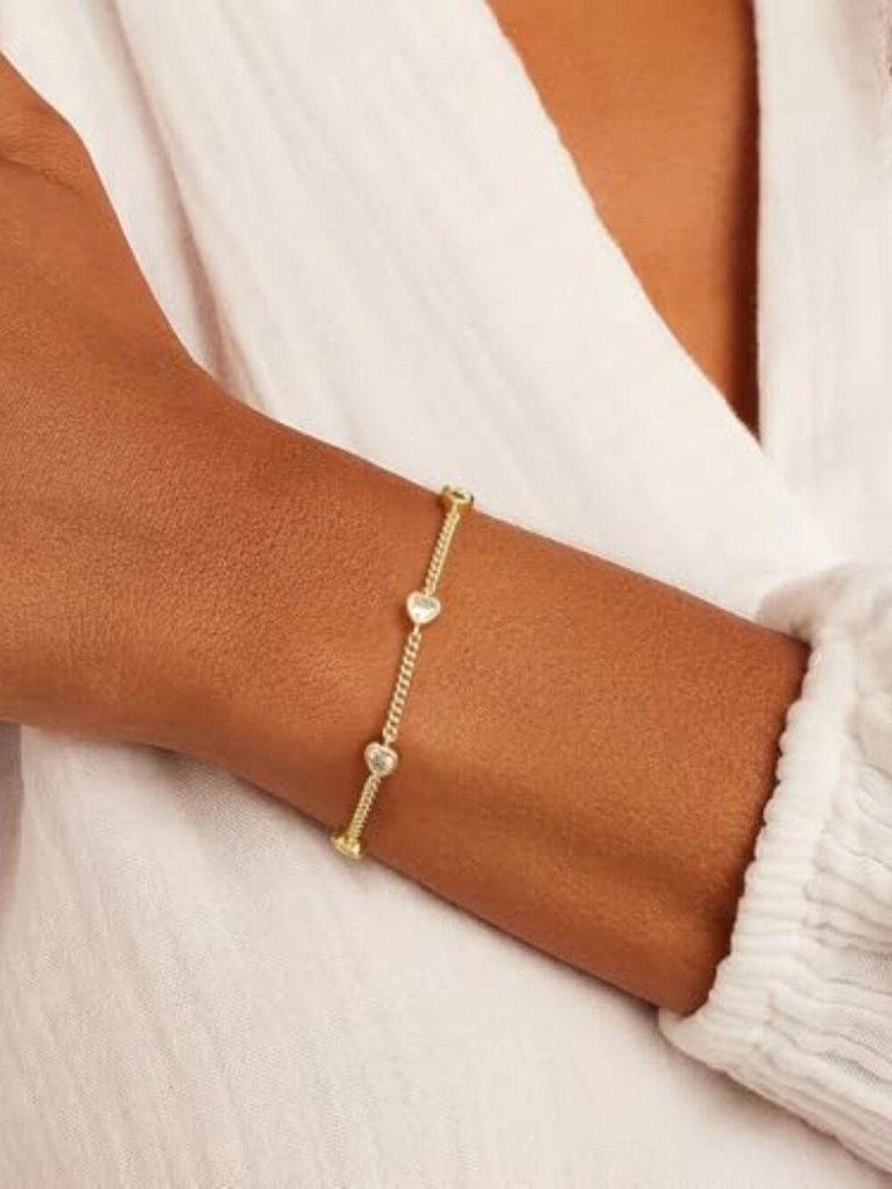 New - Gold Bracelets for Women,14K Dainty Gold Plated Bracelets Non Tarnish